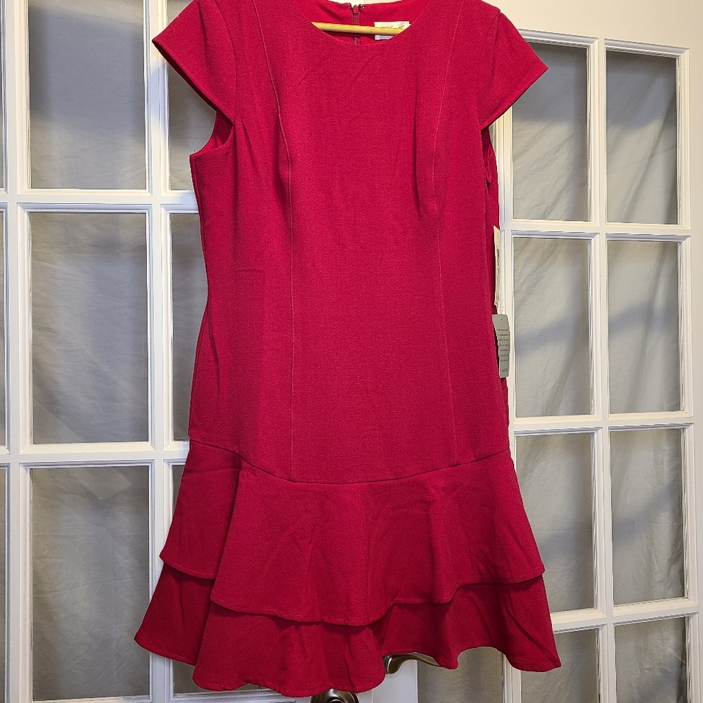 NWT Eliza J Red Dress Size 14 Cocktail Dress